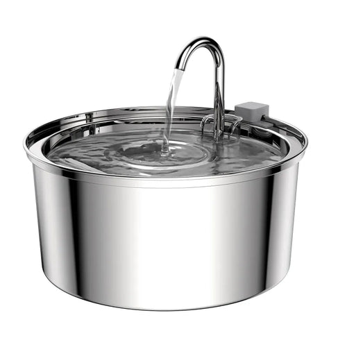 Stainless Steel Pet Water Fountain for Cats & Dogs